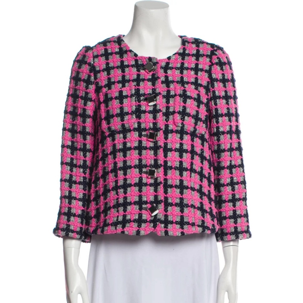 Retro Marc Jacobs Hot Pink Tweed Evening Jacket